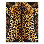 Bold Leopard Print Tribal Accents Rug