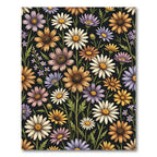 Multicolor Daisy Garden Floral Rug