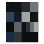Monochromatic Geometric Square Composition Rug