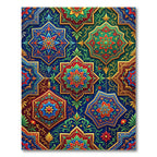 Intricate Royal Jewel Tone Medallion Rug