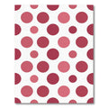 Crimson Pink Polka Dot Composition Rug