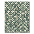 Sage Green Floral Trellis Damask Rug
