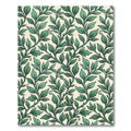 Botanical Emerald Leaf Vine Trail Rug