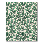 Botanical Emerald Leaf Vine Trail Rug