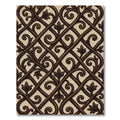 Dark Chocolate Swirl Vine Medallion Rug