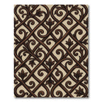 Dark Chocolate Swirl Vine Medallion Rug