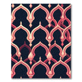 Pink Archway Lattice Pattern Rug