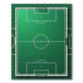 Minimalist Emerald Green Soccer Field Rug