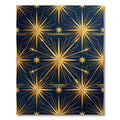Celestial Golden Starry Midnight Navy Rug