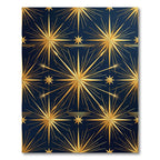 Celestial Golden Starry Midnight Navy Rug