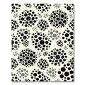 Cream Black Dot Clustered Abstract Rug