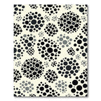 Cream Black Dot Clustered Abstract Rug