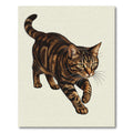 Realistic Brown Tabby Cat Portrait Rug