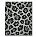 Gray Feline Flower Collage Rug