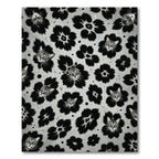 Gray Feline Flower Collage Rug