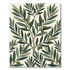Botanical Olive Branch Mediterranean Sage Rug
