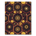 Celestial Golden Hexagon Starry Constellation Rug