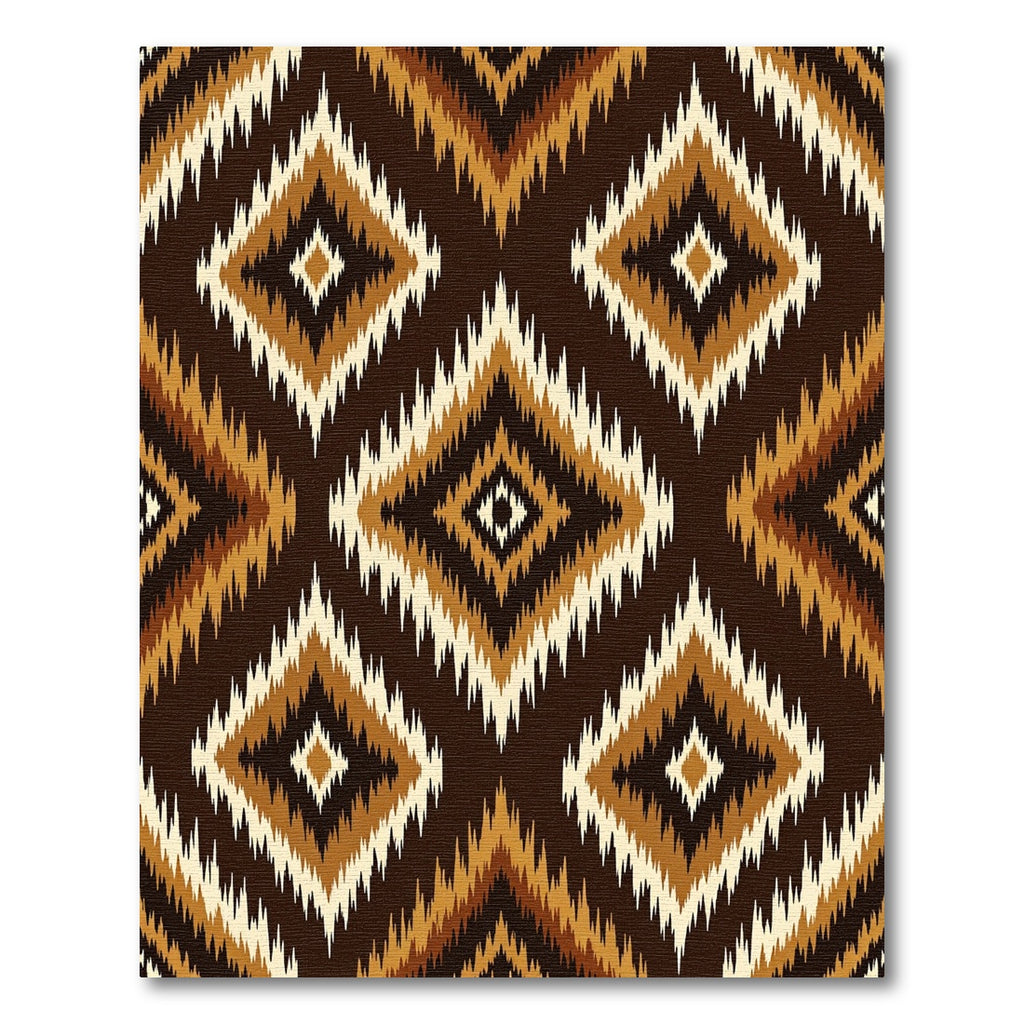 Earthy Diamond Zigzag Organic Rug