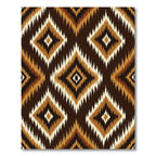 Earthy Diamond Zigzag Organic Rug