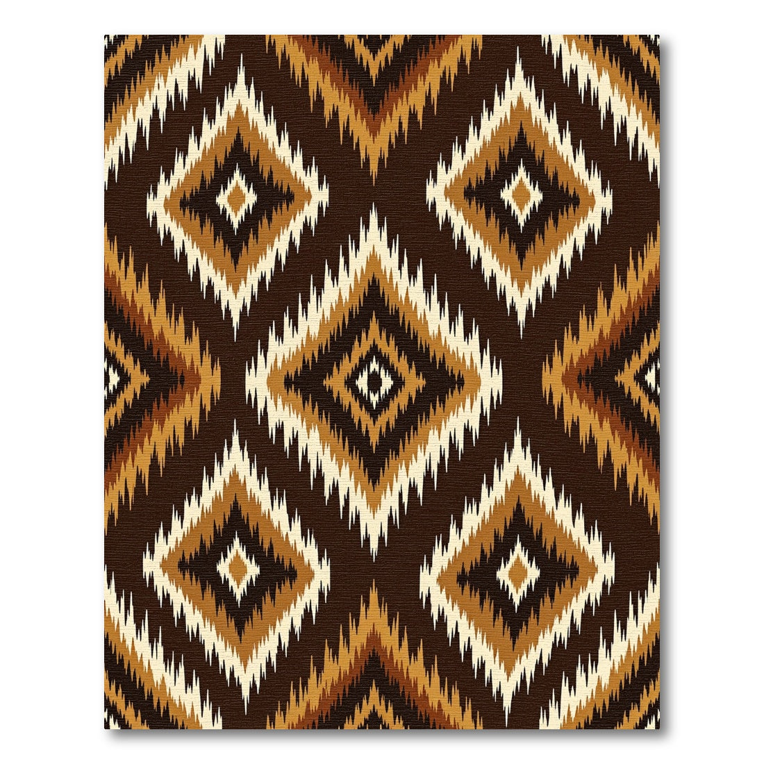 Earthy Diamond Zigzag Organic Rug