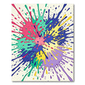 Vibrant Splatter Abstract Splash Rug