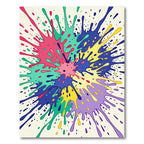 Vibrant Splatter Abstract Splash Rug