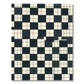 Black Beige Square Grid Harmony Rug