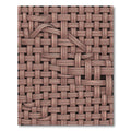 Woven Rose Gold Basket Weave Rug