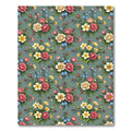 Romantic Pink Yellow Wildflower Bouquet Rug