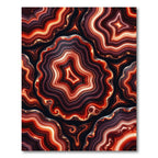 Fiery Agate Geode Slice Rug