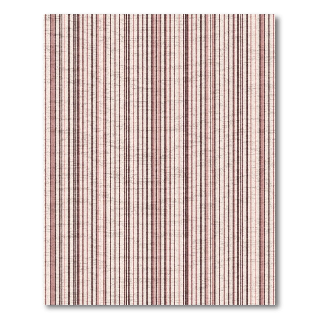 Muted Blush Vertical Stripe Composition Rug