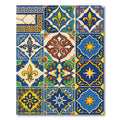 Vibrant Multi Colored Geometric Medallion Rug