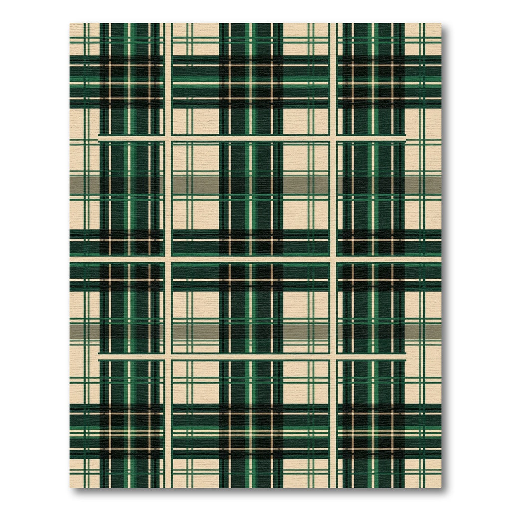 Emerald Green Forest Plaid Checkered Rug