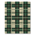 Emerald Green Forest Plaid Checkered Rug