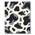 Farmhouse Black White Cow Spots Rug