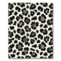 Tan Black Leopard Spot Rug