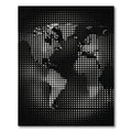 Monochrome Halftone Portrait Rug