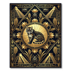 Golden Tiger Egyptian Pyramid Scarab Rug