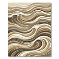 Rich Earth Tone Swirl Waves Rug