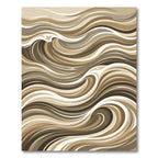 Rich Earth Tone Swirl Waves Rug