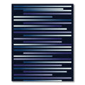 Deep Blue Gradient Stripe Rug