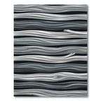 Monochrome Gray Wavy Grain Wood Texture Rug