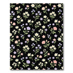 Pink Purple White Floral Sprigs Rug