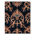 Peach Fountain Water Art Deco Rug