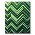 Emerald Chevron Layers Rug