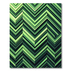 Emerald Chevron Layers Rug