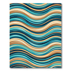 Oceanic Wave Stripe Rug