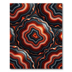 Fiery Agate Slice Swirl Rug