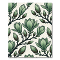 Light Green Magnolia Branch Bloom Rug