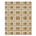 Earthy Brown Tan Plaid Lines Rug